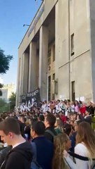 Así fue el abrazo al Hospital de Clínicas