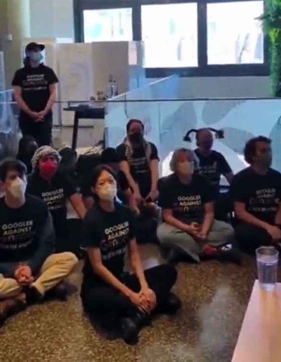 Protest in the Google CEO's Office | Employees Demand Cut Ties with Israeli Government