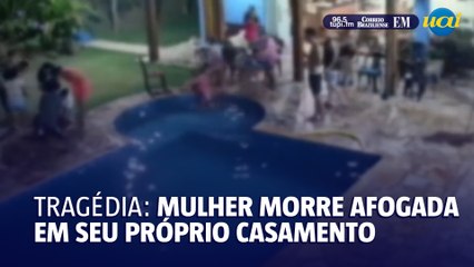 Mulher morre afogada em seu próprio casamento