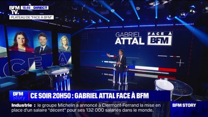 Gabriel Attal sera l'invité de Face à BFM ce soir à 20h50