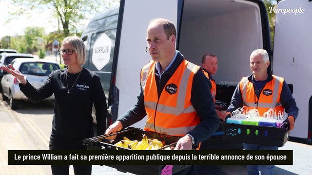 VIDEO William, prince jusqu'au bout... 1ère sortie depuis l'annonce de la maladie de Kate, le futur roi bouleversant