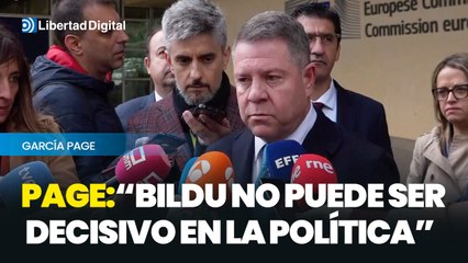 Page afirma que García Page, ni Bildu ni Junts pueden ser determinantes en la política española