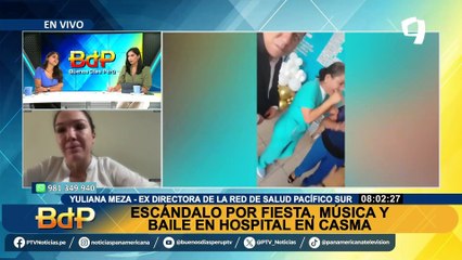 Cesan a directora de salud tras escándalo por fiesta dentro de hospital en Casma: "A mí no me pidieron autorización”