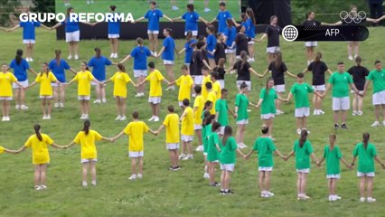 Así fue el encendido del fuego olímpico en Grecia