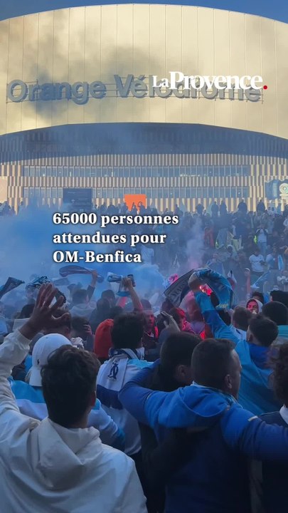 Plus de 65000 personnes attendues pour OM-Benfica, l'ambiance devant le Vélodrome