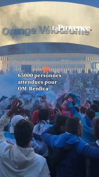 Plus de 65000 personnes attendues pour OM-Benfica, l'ambiance devant le Vélodrome