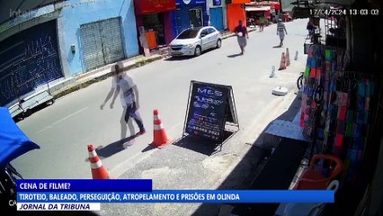 Tiroteio, baleado, perseguição, atropelamento e prisões em Olinda