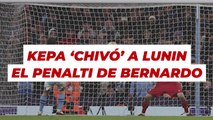 Kepa ‘paró’ el penalti de Bernardo Silva: la tenía guardada desde 2019