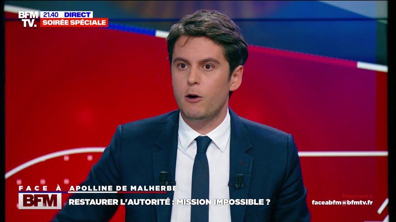 Directrice d'école agressée à Marseille: "C'est révoltant (...) Nos enseignants font fasse à un manque de respect de la part d'élèves et de la part de familles aussi", assure Gabriel Attal