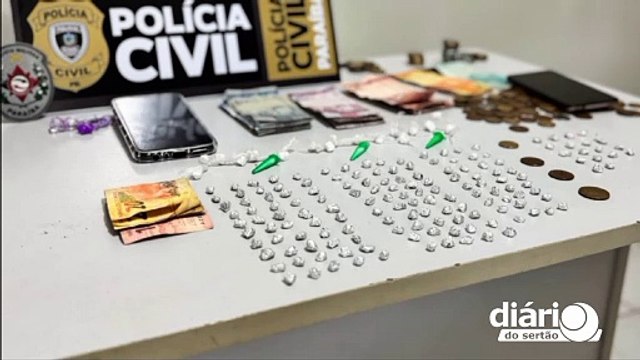 Duas jovens mulheres são presas em Coremas por tráfico de drogas e adolescente de 17 anos apreendido