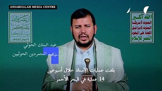 زعيم الحوثيين: استهدفنا 98 سفينة منذ بدء الحرب في غزة