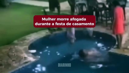 Mulher morre afogada durante a festa de casamento