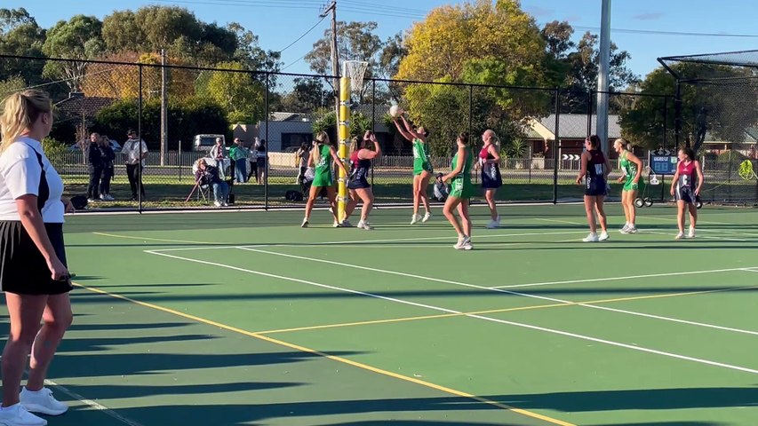 Third quarter action from the round one BFNL A-grade netball contest between Kangaroo Flat and Sandhurst at Dower Park.The Dragons won by seven goals.