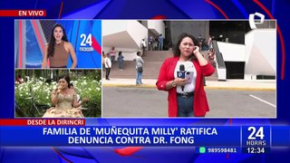 'Muñequita Milly': Familia de cantante folclórica ratifica denuncia contra Dr. Fong