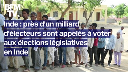 Télécharger la video: Inde: près d'un milliard d'électeurs sont appelés à voter aux élections législatives