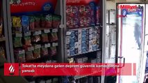 Tokat'ta meydana gelen deprem kamerada