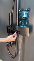 Indulge in a spa-like sanctuary with this luxurious shower system.