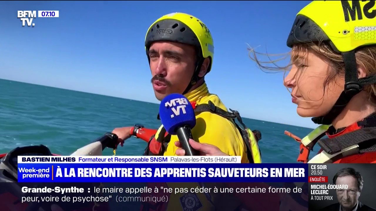 "On essaye de faire en sorte que tout le monde réussisse la formation": Bastien Milhes, formateur et responsable SNSM, initie les futurs sauveteurs en mer