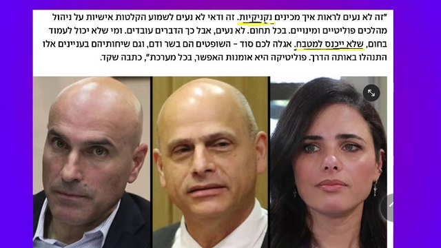 מערכת המשפט - מפעל הנקניקים של שרת המשפטים איילת שקד