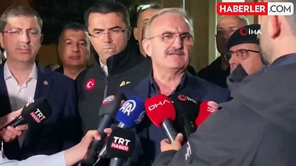 İçişleri Bakan Yardımcısının basın açıklaması sırasında deprem oldu