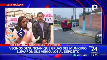 Denuncian que municipio lleva a depósito vehículos que no estarían mal estacionados en La Victoria