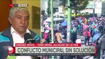 Cuatro días de movilizaciones en La Paz: Arias califica de intransigencia a la petición de los movilizados en pedir la destitución de un funcionario