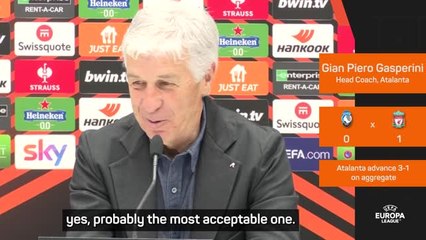 Gasperini calls Liverpool result 'best defeat of his career'