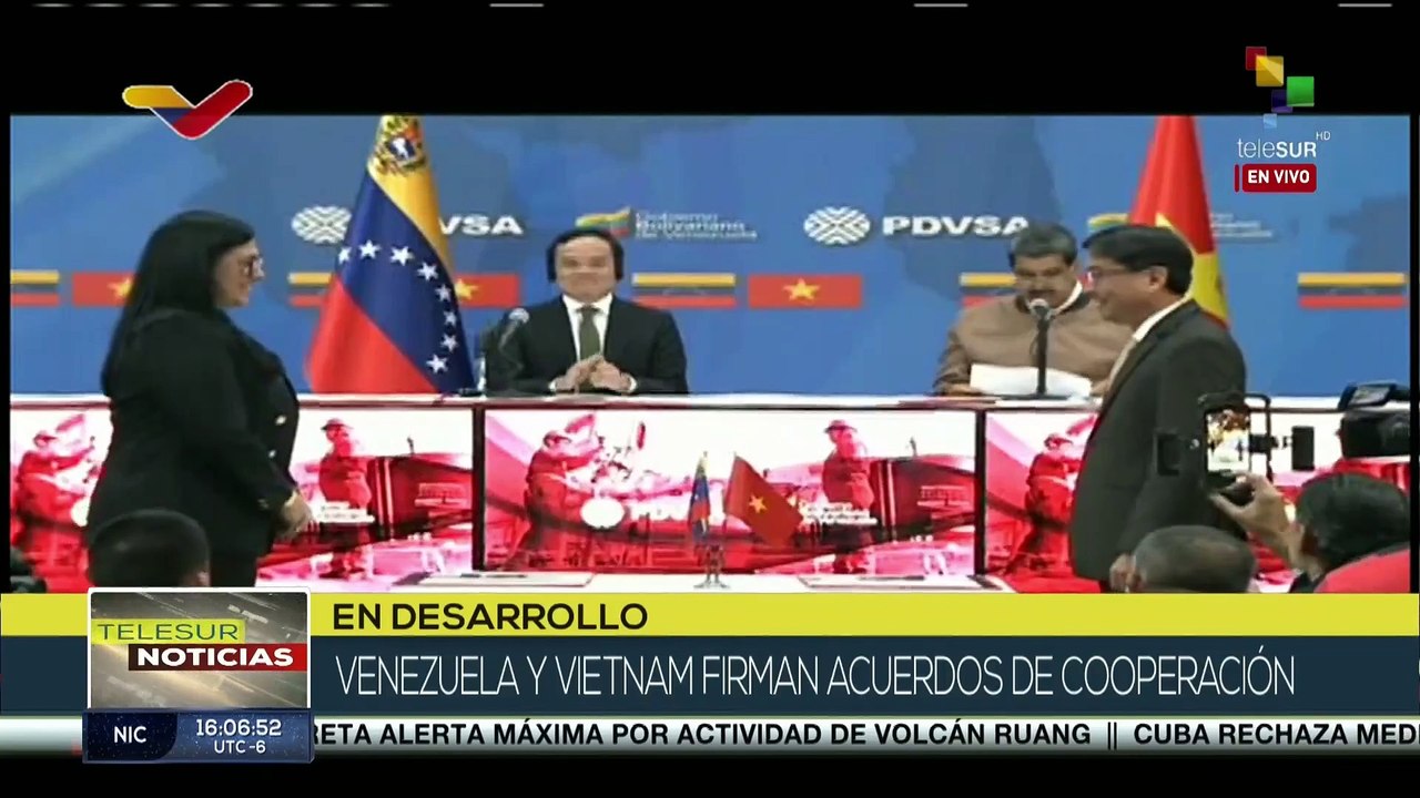 Venezuela y Vietnam firman 5 acuerdos de cooperación
