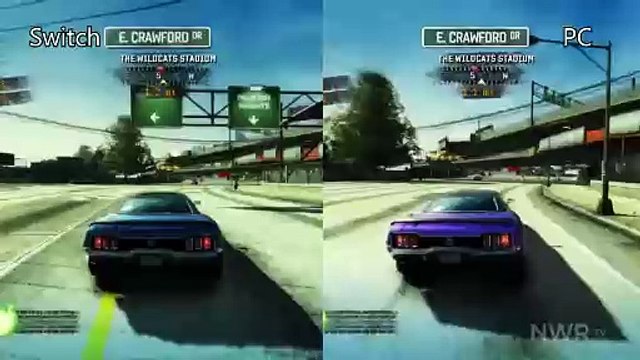 Comparación en vídeo de Burnout Paradise Remastered: Nintendo Switch vs. PC
