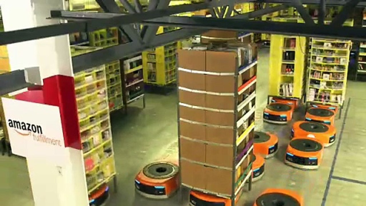 Robots del almacén de Amazon
