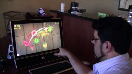 Demostración del sensor de movimiento de la compañía Omek Interactive