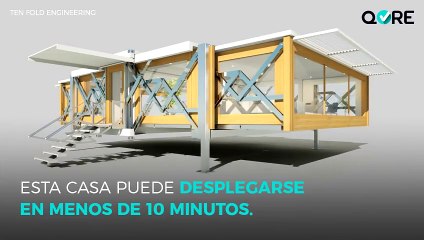 VIDEO: Ten Fold House, la casa que se arma en 10 minutos