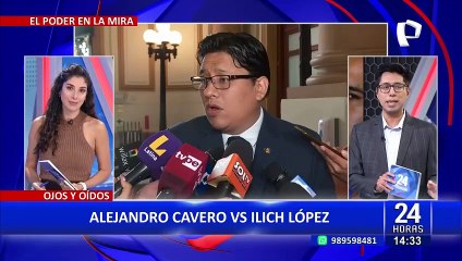 Congresistas Ilich López y Alejandro Cavero protagonizan acalorada discusión: “muchacho malcriado”
