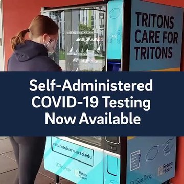 Instalan máquinas expendedoras de pruebas Covid-19 en Universidad de San Diego