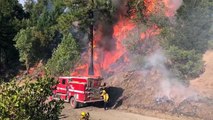 Fotografías de Cal Fire compartidas por el departamento