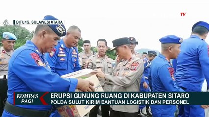 Begini Pendistribusian Bantuan untuk Pengungsi Erupsi Gunung Ruang