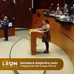 Senadora Alejandra León se uné al llamado para eliminar la violencia contra las mujeres