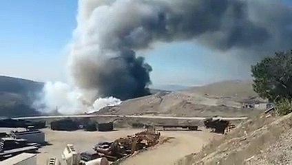 Fuerte incendio en Loma Bonita
