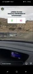 Así basurero clandestino en La Rumorosa