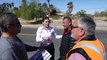 Gobernadora supervisa rehabilitación de la carretera Santa Isabel en Mexicali