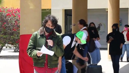 Protestan alumnos de UABC Tijuana en el Día del Estudiante