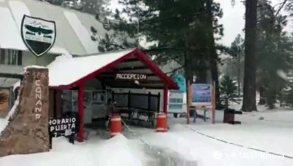 Así luce nevado el Parque Nacional Sierra de San Pedro Mártir