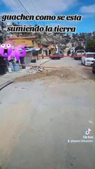 Calle en Tijuana a punto de crear un socavón
