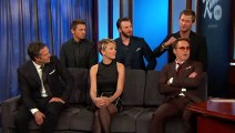 Mark Ruffalo y los demás Avengers en entrevista con Jimmy Kimmel