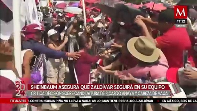 Claudia Sheinbaum asegura que Arturo Zaldívar permanecerá en su equipo de campaña