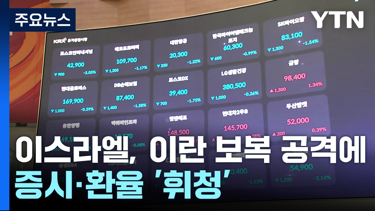 이스라엘, 이란 보복 공격에...증시·환율 '휘청' / YTN