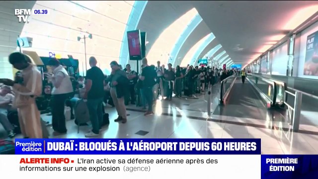 Les images des milliers passagers bloqués à l'aéroport de Dubaï depuis les inondations