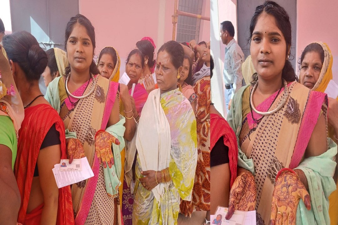 Elections 2024: दुल्हन ने किया मतदान, बोली - पह...