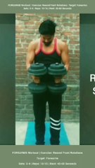 ❌ DUMBBELL REARED FRONT ROTATIONS ✔️ How can I increase my FOREARMS size? #heermlgangaputra #naturalbodybuilding