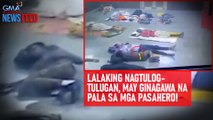 Lalaking nagtulog-tulugan, may ginagawa na pala sa mga pasahero! | GMA Integrated Newsfeed